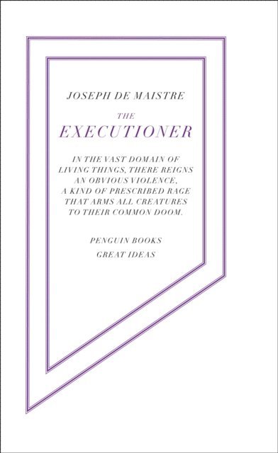 Joseph de Maistre - Executioner, E-bok