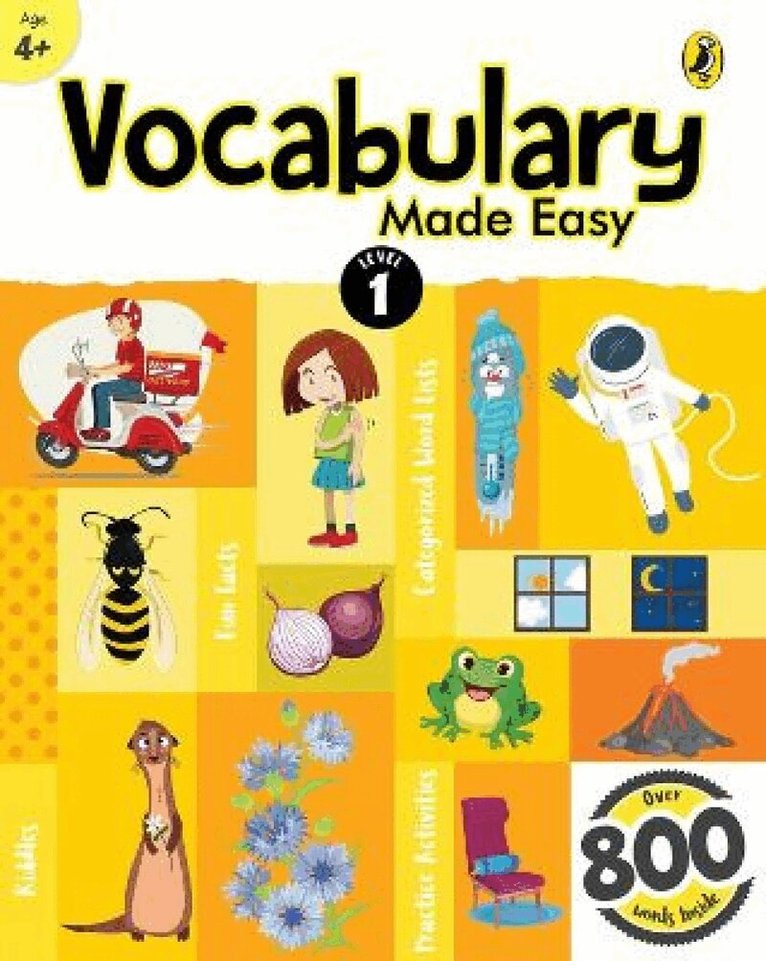Sonia Mehta - Vocabulary Made Easy Level 1: fun, interactive English vocab builder, activity & practice book with pictures for kids 4+, collection of 800+ everyday words| fun facts, riddles for children, grade 1, Häftad