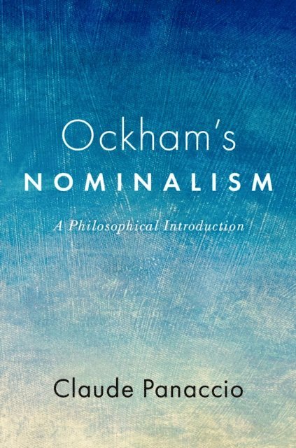 Claude Panaccio - Ockham's Nominalism, E-bok
