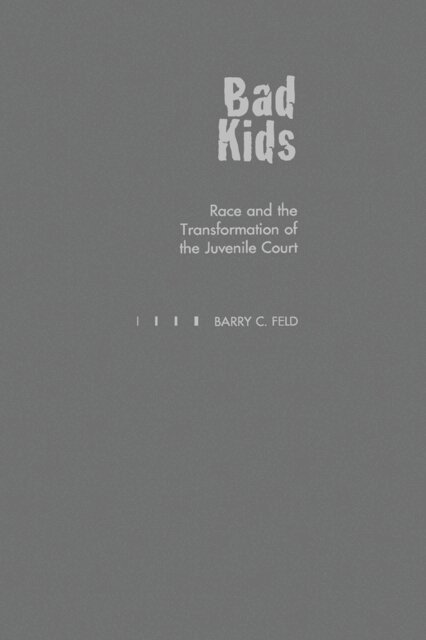 Barry C. Feld - Bad Kids, E-bok