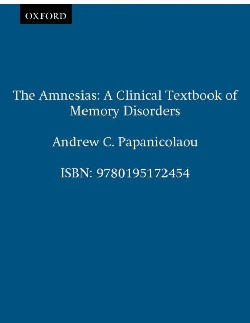 Andrew C. Papanicolaou - Amnesias, E-bok