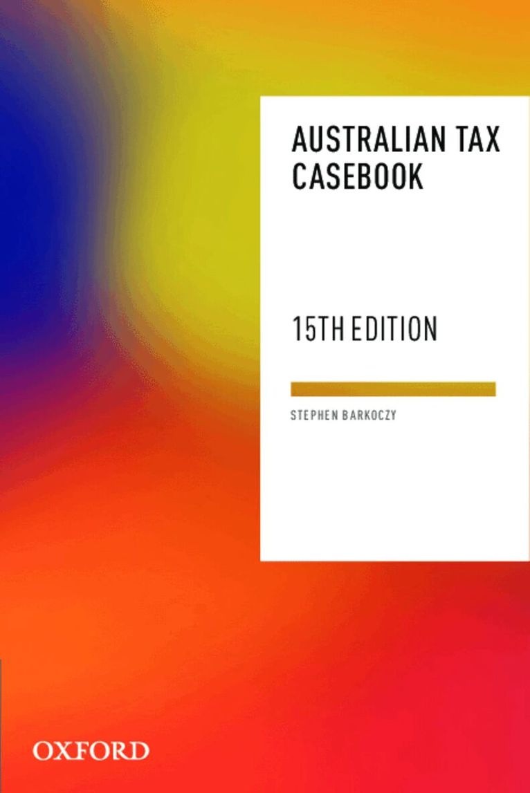 Stephen Barkoczy - Australian Tax Casebook, Häftad