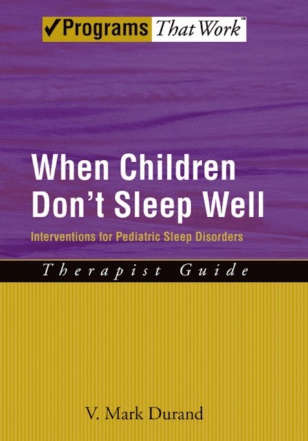 V. Mark Durand - When Children Don't Sleep Well, E-bok