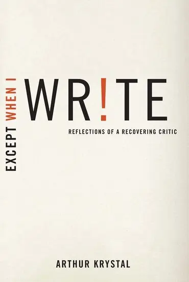 Arthur Krystal - Except When I Write, Häftad. Tillgänglighet: Lägg i varukorg