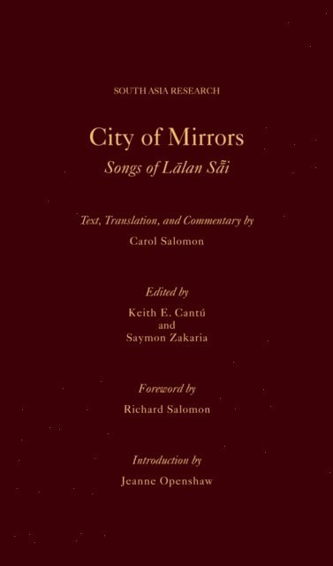 Carol Salomon, Saymon Zakaria, Keith CantAº - City of Mirrors, E-bok