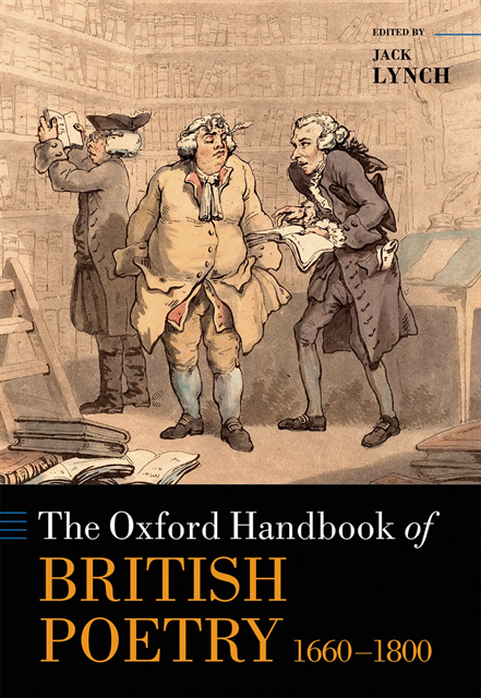 Jack Lynch - Oxford Handbook of British Poetry, 1660-1800, E-bok