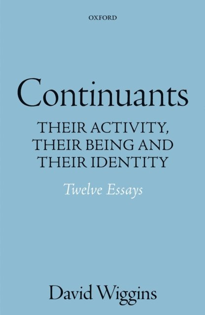 David Wiggins - Continuants, E-bok