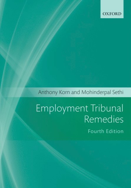 Mohinderpal Sethi, Anthony Korn - Employment Tribunal Remedies, E-bok