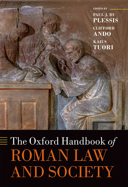 Kaius Tuori, Clifford Ando, Paul J du Plessis - Oxford Handbook of Roman Law and Society, E-bok