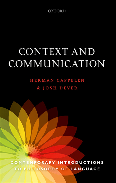 Josh Dever, Herman Cappelen - Context and Communication, E-bok