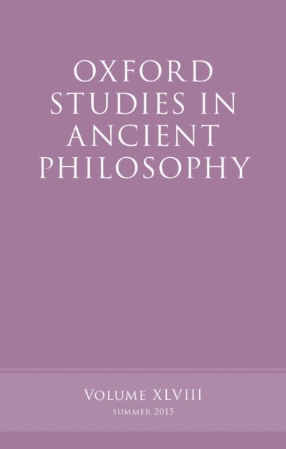 Brad Inwood - Oxford Studies in Ancient Philosophy, Volume 48, E-bok