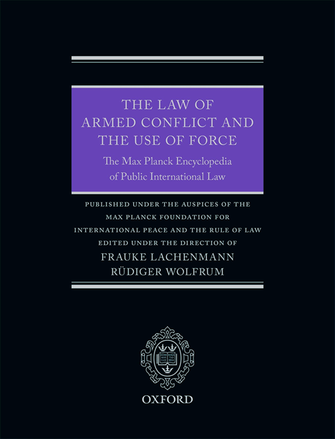 RAdiger Wolfrum, Frauke Lachenmann - Law of Armed Conflict and the Use of Force, E-bok
