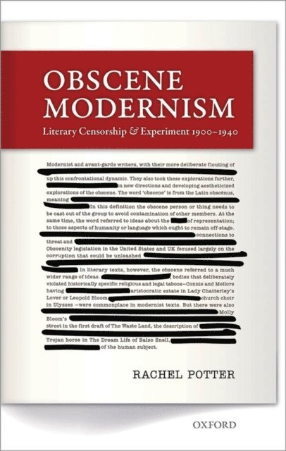 Rachel Potter - Obscene Modernism, E-bok