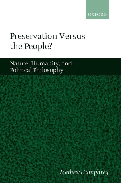 Mathew Humphrey - Preservation Versus the People?, E-bok