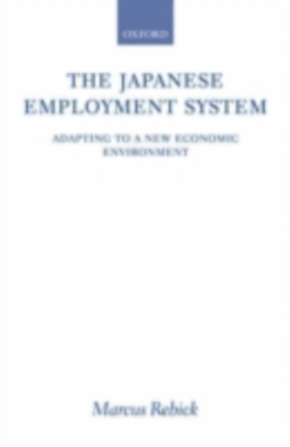 Marcus Rebick - Japanese Employment System, E-bok