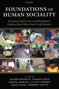 Foundations of Human Sociality