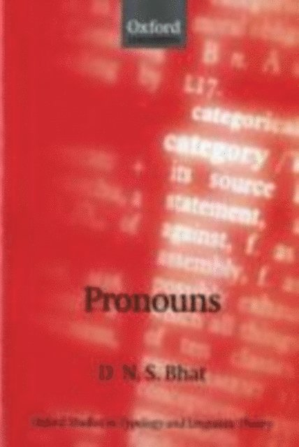 Darbhe Narayana Shankara Bhat - Pronouns, E-bok