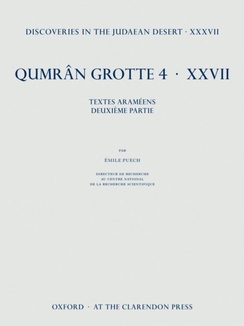 A‰mile Puech - Discoveries in the Judaean Desert XXXVII, E-bok