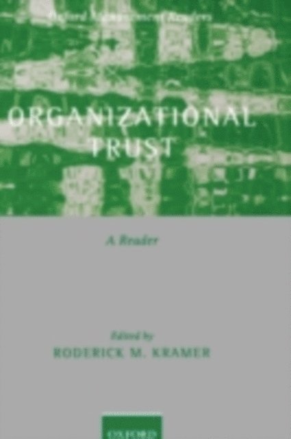 Roderick M. Kramer - Organizational Trust, E-bok