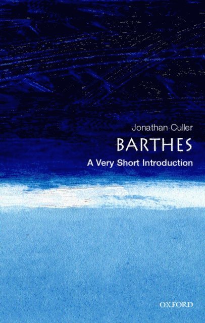 Jonathan Culler - Barthes, E-bok