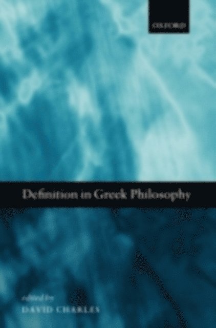 David Charles - Definition in Greek Philosophy, E-bok