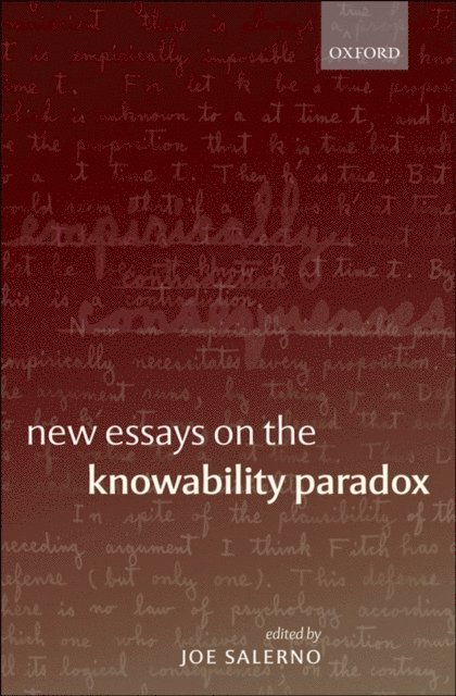 Joe Salerno - New Essays on the Knowability Paradox, E-bok