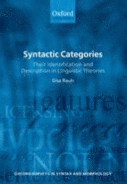 Gisa Rauh - Syntactic Categories, E-bok