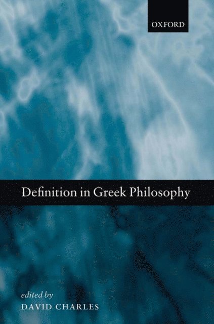 David Charles - Definition in Greek Philosophy, E-bok