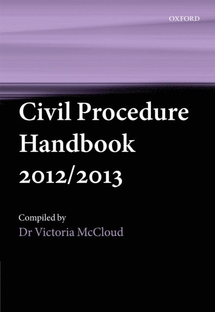Victoria McCloud - Civil Procedure Handbook 2012/2013, E-bok. Tillgänglighet: Lägg i varukorg