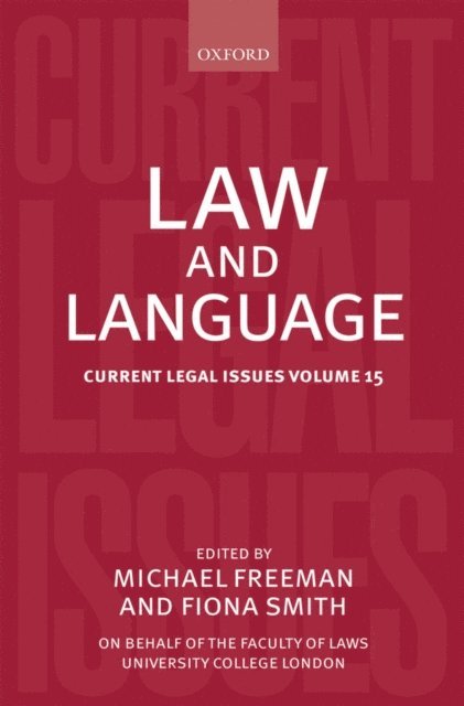 Fiona Smith, Michael Freeman - Law and Language, E-bok