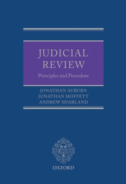 Andrew Sharland, Jonathan Moffett, Jonathan Auburn - Judicial Review, E-bok