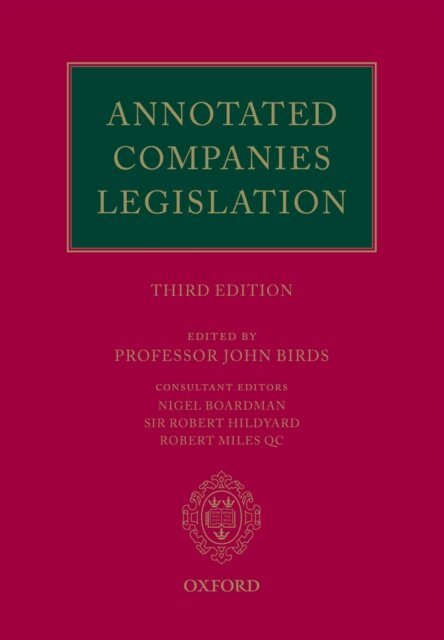 John Birds - Annotated Companies Legislation, E-bok