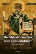 Biblical Canon Lists from Early Christianity