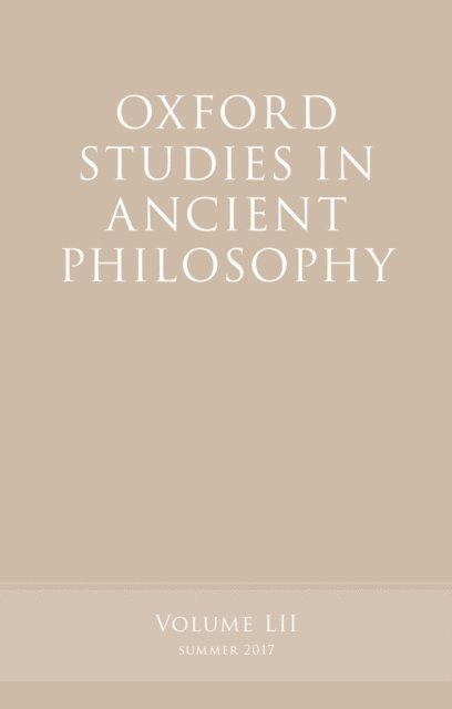 Victor Caston - Oxford Studies in Ancient Philosophy, Volume 52, E-bok
