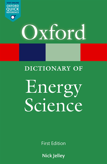 Nick Jelley - Dictionary of Energy Science, E-bok