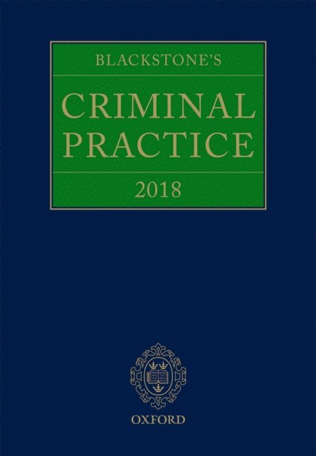 David Perry, David Ormerod - Blackstone's Criminal Practice 2018, E-bok