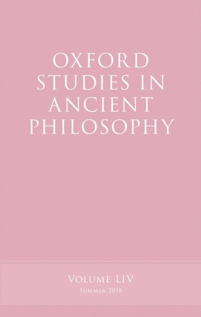 Victor Caston - Oxford Studies in Ancient Philosophy, Volume 54, E-bok