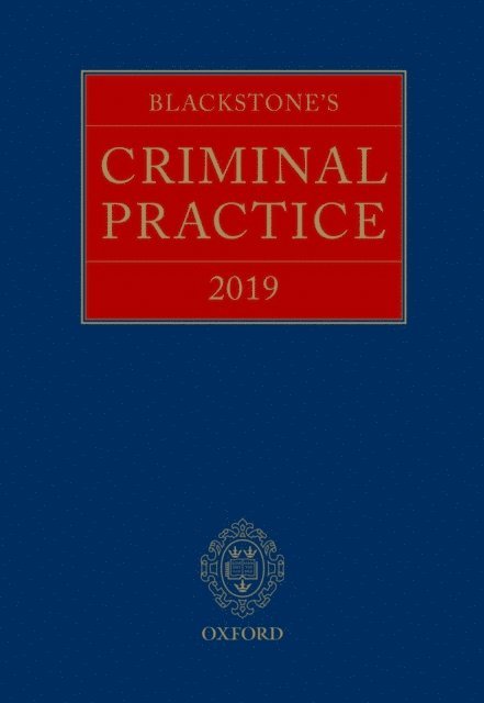 David Perry QC, Professor David Ormerod QC - Blackstone's Criminal Practice 2019, E-bok
