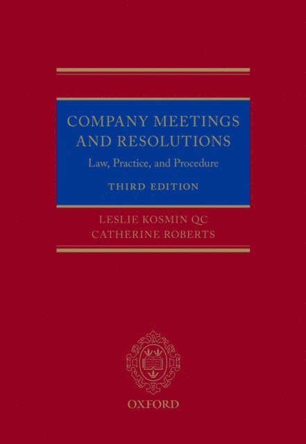Catherine Roberts, Leslie Kosmin - Company Meetings and Resolutions, E-bok
