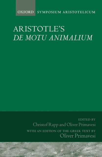 Oliver Primavesi, Christof Rapp - Aristotle's De motu animalium, E-bok