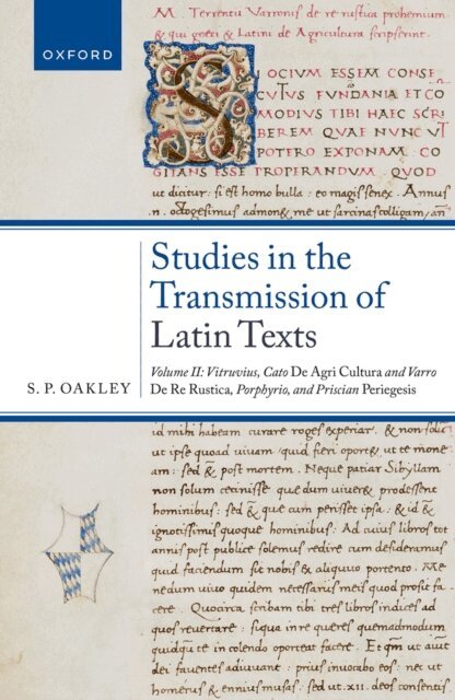S. P. Oakley - Studies in the Transmission of Latin Texts, E-bok
