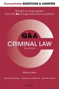 Concentrate Questions and Answers Criminal Law