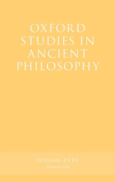 Victor Caston - Oxford Studies in Ancient Philosophy, Volume 58, E-bok