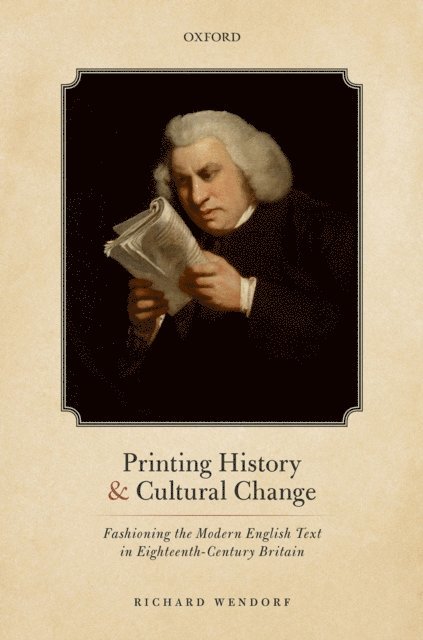 Richard Wendorf - Printing History and Cultural Change, E-bok