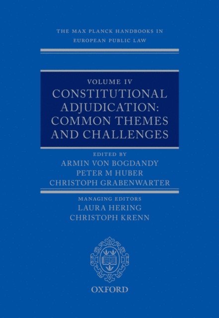 Christoph Grabenwarter, Huber Peter M., Armin von Bogdandy - Max Planck Handbooks in European Public Law, E-bok