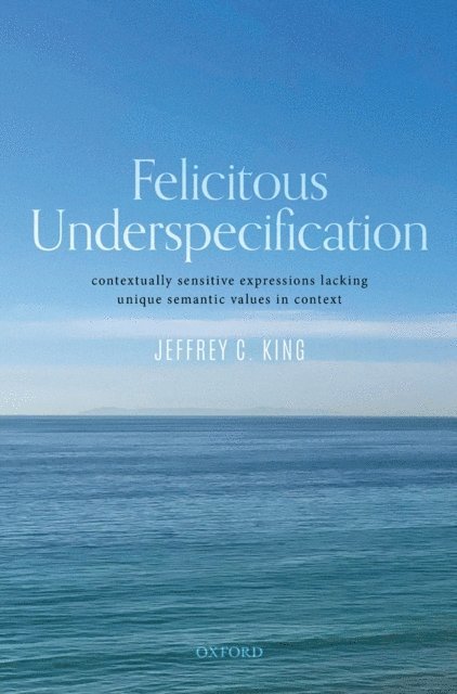 Jeffrey C. King - Felicitous Underspecification, E-bok