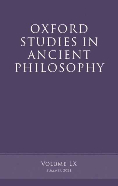 Victor Caston - Oxford Studies in Ancient Philosophy, Volume 60, E-bok