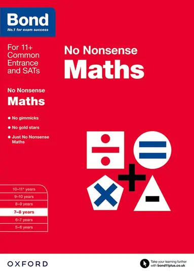 Sarah Lindsay, Bond 11+ - Maths Practice Workbook for Ages 7-8, Häftad