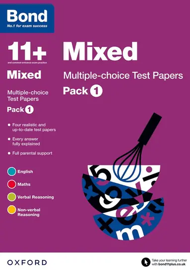 Alison Primrose, Andrew Baines, Sarah Lindsay, Frances Down, Bond 11+ - Bond 11+: Mixed: Multiple-choice Test Papers (for GL Assessment & other 11 plus exams), Häftad