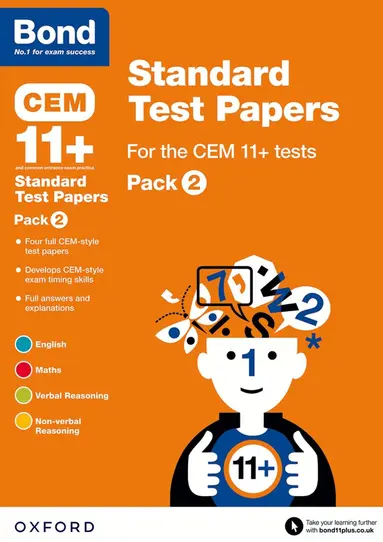 Michellejoy Hughes, Alison Primrose, Bond 11+ - CEM: Bond 11+ Standard Test Papers: Ready for the 2026 Cambridge Select Insight exam, Häftad